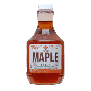 Quart of organic pure maple syrup. Amber Rich Taste.