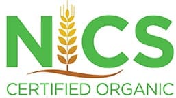 Nature's International Certification Services Logo. Certified organic maple syrup.